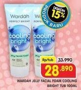 Promo Harga Wardah Perfect Bright Facial Foam Cooling Bright Jelly 100 ml - Superindo
