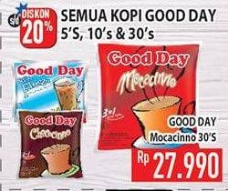 Promo Harga Good Day Instant Coffee 3 in 1 30 pcs - Hypermart
