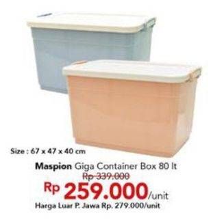 Promo Harga MASPION Giga Container Box  - Carrefour