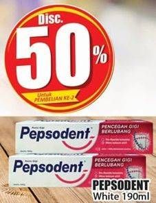 Promo Harga PEPSODENT Pasta Gigi Pencegah Gigi Berlubang 190 ml - Hari Hari
