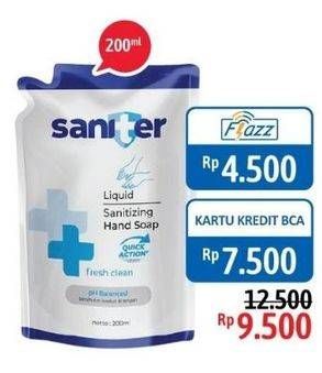Promo Harga SANITER Hand Wash 200 ml - Alfamidi
