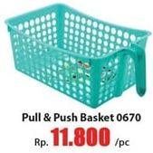 Promo Harga CLARIS Pull N Push Basket 0670  - Hari Hari