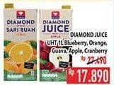 Promo Harga Diamond Juice Guava, Apple, Blueberry, Orange, Unsweet Orange, Cranberry, Unsweet Cranberry 946 ml - Hypermart