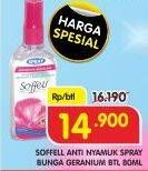 Promo Harga SOFFELL Spray Anti Nyamuk Geranium 80 ml - Superindo