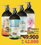 Promo Harga TWINKLE Body Wash 1 ltr - LotteMart