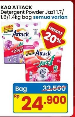 Promo Harga Attack Jaz1 Detergent Powder All Variants 1400 gr - Indomaret