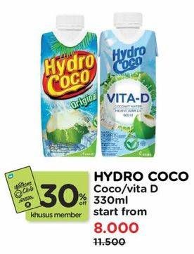 Promo Harga Hydro Coco Minuman Kelapa Original/Vita-D   - Watsons
