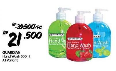 Promo Harga Guardian Hand Wash All Variants 500 ml - Guardian