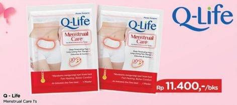 Promo Harga Q-LIFE Menstrual Care 1 pcs - TIP TOP