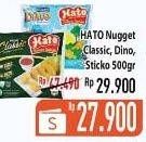 Promo Harga HATO Nugget Classic, Dino, Sticko 500 gr - Hypermart