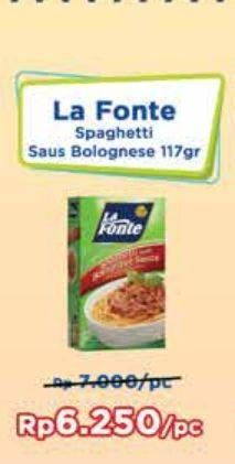 Promo Harga La Fonte Spaghetti Instant Bolognese Sauce 117 gr - Yogya