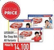 Promo Harga LIFEBUOY Bar Soap All Variants 110 gr - Hypermart