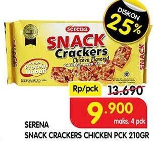 Promo Harga SERENA Snack Crackers Rasa Ayam 210 gr - Superindo