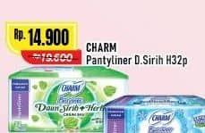 Promo Harga Charm Pantyliner Daun Sirih + Herbal 32 pcs - Alfamart