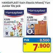 Promo Harga Hansaplast Plester Junior Fun, Kain Elastis Mix 10 pcs - Indomaret