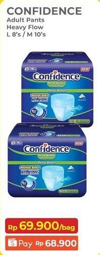 Promo Harga Confidence Adult Diapers Heavy Flow M10, L8 8 pcs - Indomaret