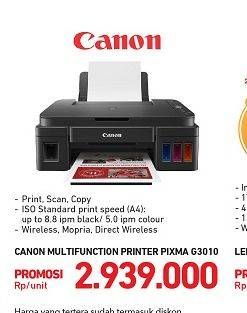 Promo Harga CANON Pixma G3010 Printer  - Carrefour