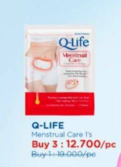 Promo Harga Q-life Menstrual Care 1 pcs - Watsons