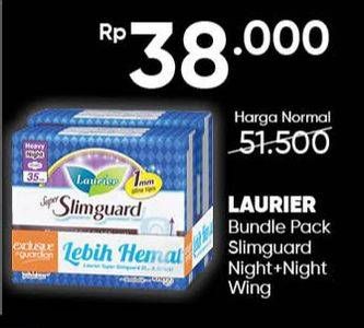 Promo Harga Laurier Super Slimguard Night 35cm 8 pcs - Guardian