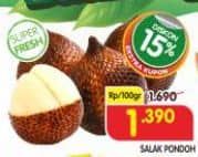 Promo Harga Salak Pondoh per 100 gr - Superindo