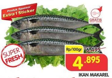 Promo Harga Ikan Makarel per 100 gr - Superindo