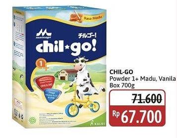 Promo Harga Morinaga Chil Go Bubuk 1+ Vanilla, Madu 700 gr - Alfamidi