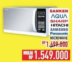 Promo Harga SANKEN/AQUA/SHARP/HITACHI/SAMSUNG/PANASONIC Microwave  - Hypermart
