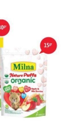Promo Harga MILNA Nature Puffs Organic 15 gr - Alfamidi