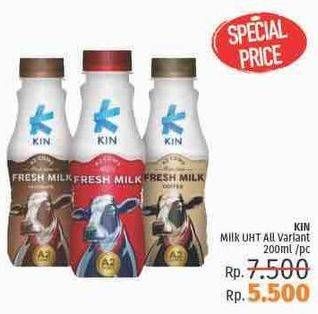 Promo Harga KIN Fresh Milk All Variants 200 ml - LotteMart