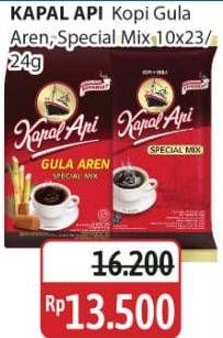Promo Harga Kapal Api Kopi Bubuk Special Mix Gula Aren per 10 sachet 23 gr - Alfamidi