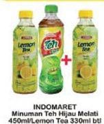 Promo Harga INDOMARET Minuman Teh Lemon, Hijau Melati 330 ml - Indomaret