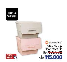 Promo Harga Technoplast T-Box Storage  - LotteMart
