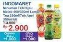 Promo Harga Indomaret Minuman Teh Hijau Melati, Lemon, Apel 330 ml - Indomaret