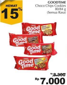 Promo Harga GOOD TIME Cookies Chocochips All Variants 80 gr - Giant