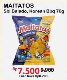 Promo Harga Mr Hottest Maitatos Chili Balado, Korean BBQ 70 gr - Alfamart