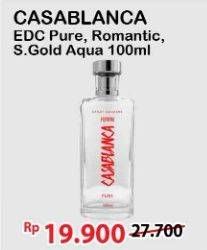 Promo Harga Casablanca Spray Cologne Glass Femme Pure, Femme Romantic, Homme Aqua 100 ml - Alfamart