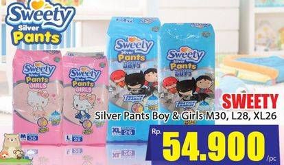 Promo Harga Sweety Silver Pants Boys / Girls M30, L28, XL26  - Hari Hari