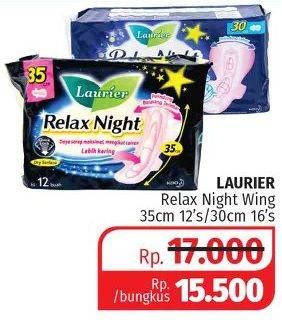 Promo Harga Laurier Relax Night Wing 35 cm / 30 cm  - Lotte Grosir