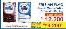 Promo Harga FRISIAN FLAG Susu Kental Manis Cokelat, Putih 490 gr - Indomaret