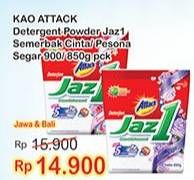 Promo Harga ATTACK Jaz1 Detergent Powder Pesona Segar, Semerbak Cinta 850 gr - Indomaret
