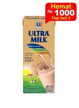 Promo Harga Ultra Milk Susu UHT Moka 250 ml - Indomaret