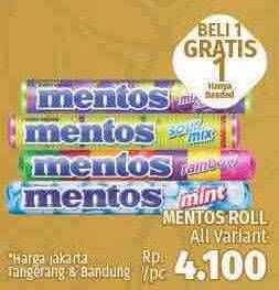 Promo Harga MENTOS Candy Roll  - LotteMart