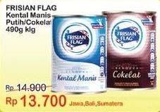 Promo Harga FRISIAN FLAG Susu Kental Manis Putih, Cokelat 490 gr - Indomaret