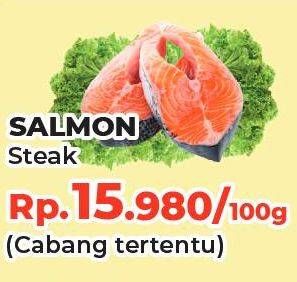 Promo Harga Salmon Steak per 100 gr - Yogya