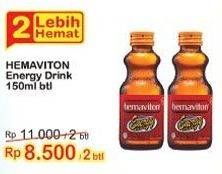 Promo Harga HEMAVITON Energi Drink per 2 botol 150 ml - Indomaret