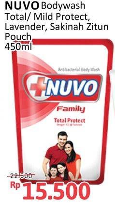 Promo Harga Nuvo Body Wash Total Protect, Mild Protect, Sakinah, Relax Protect 450 ml - Alfamidi