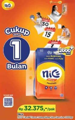 Promo Harga Nice Facial Tissue 1000 gr - TIP TOP