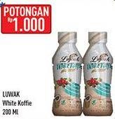 Promo Harga Luwak White Koffie Ready To Drink Original 220 ml - Hypermart