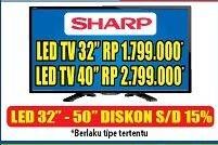 Promo Harga SHARP LED TV  - Hypermart