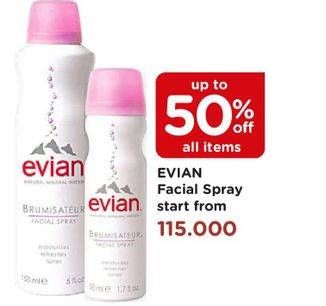 Promo Harga EVIAN Facial Spray  - Watsons